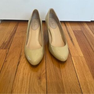 Cole Haan Beige Patent Leather Pumps